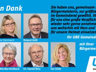 UBE Marktgemeinderäte sagen "Danke"!