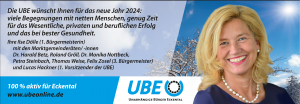 Neujahrsgruss 2024 der UBE