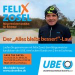 Einladung Laufen mit UBE-Bürgermeisterkandidat Felix Zosel